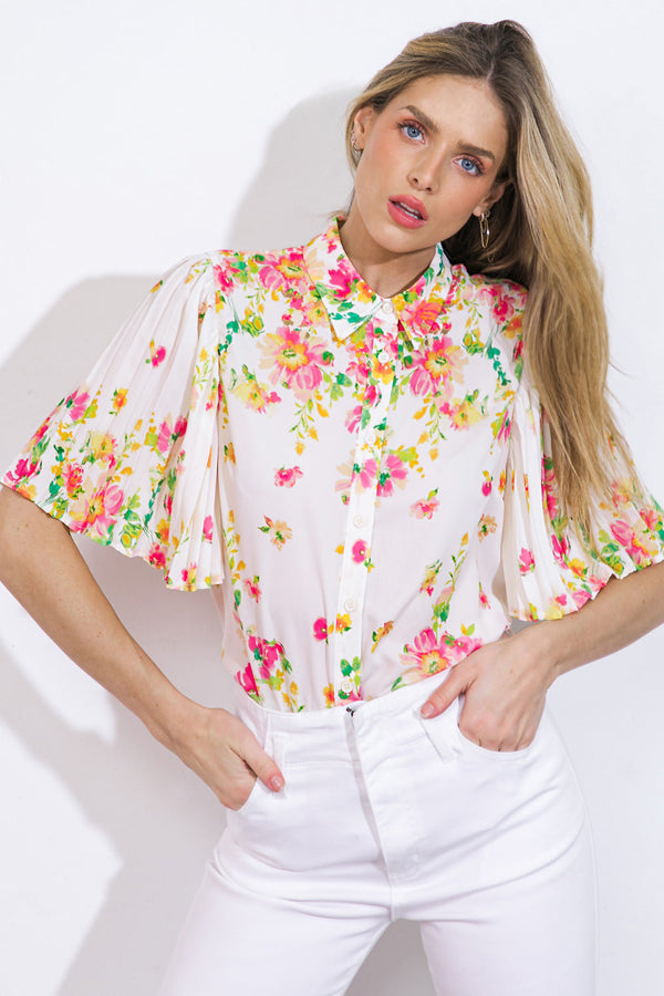 dont-overthink-it-woven-top Flying Tomato-Sophia's StyleTOPS-1